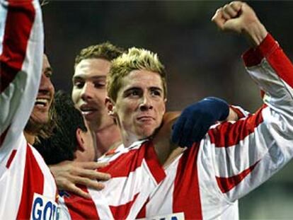 Torres celebra su gol ante el Sevilla (2-1)