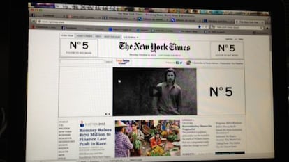 Captura de pantalla de la edici&oacute;n digital de &#039;The New York Times&#039;