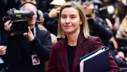 La alta representante para la Política Exterior Europea, Federica Mogherini.