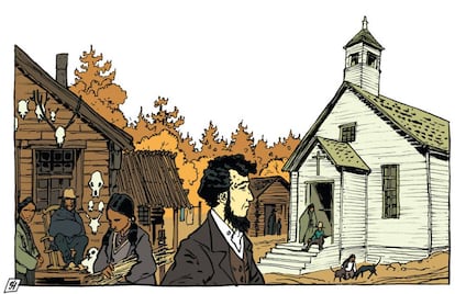 Ilustración de 'Thoreau, la vida sublime', de Maximilien Le Roy y A. Dan.