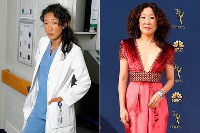 Sandra Oh. Otra de las protagonistas de la ceremonia de los Emmy el próximo día 22 será la actriz de Killing Eve, papel que le valió el Globo de Oro el pasado mes de enero. Nadie lo hubiera dicho cuando abandonó la exitosa Anatomía de Grey en 2014 y encadenó varios años sin cerrar ningún proyecto importante.