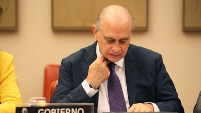 Jorge Fernández Díaz, durante una comparecencia en el Congreso, en una imagen de archivo.