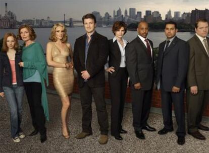 Los personajes  de la serie <i>Castle.</i>