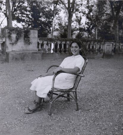 Teresa Blasco cuando era una adolescente