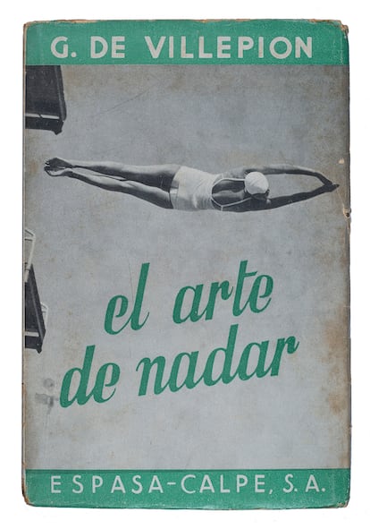 Portada de autoría desconocida para ‘El arte de nadar’, de G. de Villepin, en edición de Espasa-Calpe.