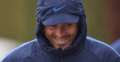 Luis Enrique, durant un entrenament d'aquesta setmana.