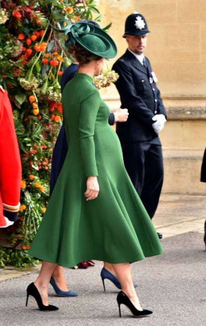 Pippa Middleton, en la boda de Eugenia de York.