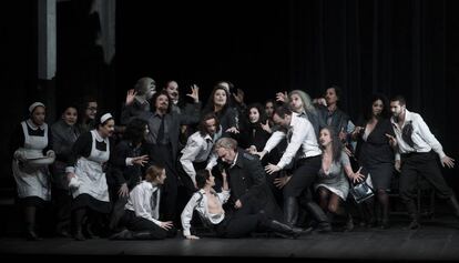 Una escena de 'Macbeth' en el Liceo.