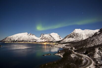 Vista desde el mirador de Bergsbotn, en Senja.