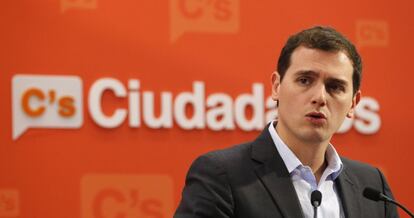 El presidente de Ciudadanos, Albert Rivera, en una imagen de archivo.