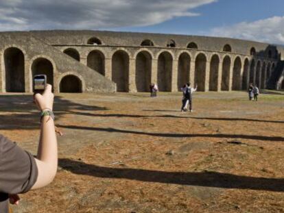 El anfiteatro romano de Pompeya.