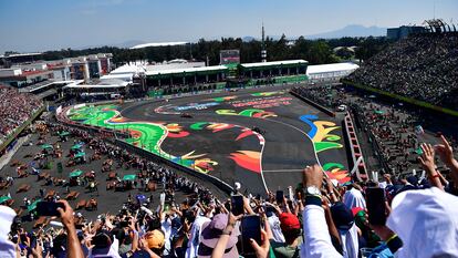 Una vista del autódromo Hermanos Rodríguez, en 2021, durante al Gran Premio de Ciudad de México.