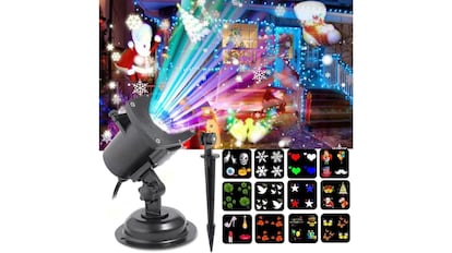 El mejor proyector láser navideño para iluminar tu balcón
