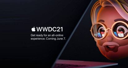 Anuncio de la WWDC 2021 de Apple.