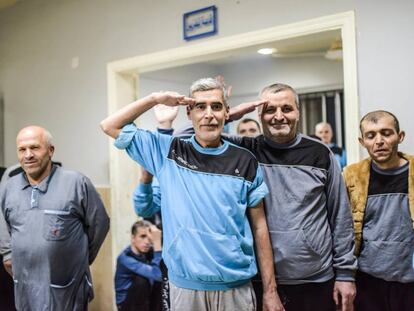 Pacientes del psiquiátrico de Ibn Khadoun de Alepo el pasado día 18.