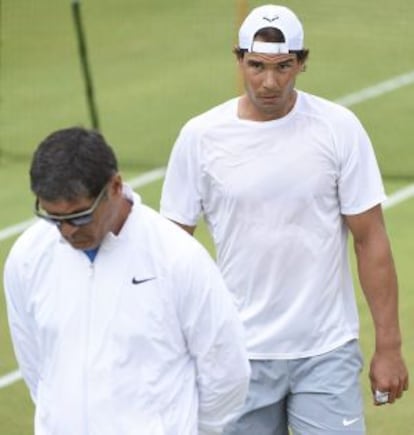 Rafa Nadal, junto a su tío