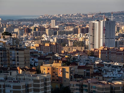 Torres de viviendas en la ciudad de Málaga.