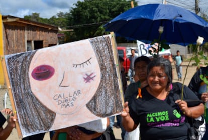 <span >Marcha por una vida libre de violencia. Organización Intibucana de Mujeres Las Hormigas, Honduras, 30 de noviembre de 2015. Foto: Las Hormigas. </span>