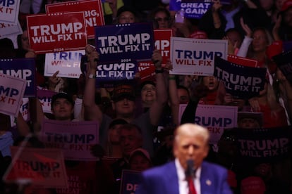 Donald Trump se da un baño de multitudes en Nueva York en el “broche de oro” de su campaña