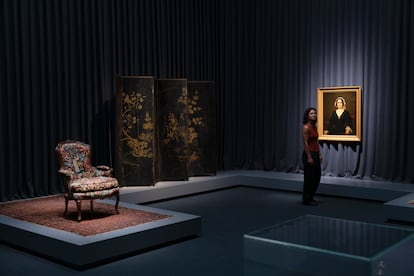 Una de las salas de la exposición 'Monotonía', donde la artista Fiona Tan, muestra cómo el arte reflejaban los problemas de salud mental en el S. XIX.