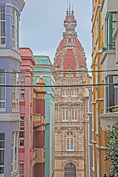 El Ayuntamiento de A Coruña en Plaza María Pita.