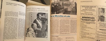 Páginas de uno de los manuales de español del profesor Ndioro Sow.