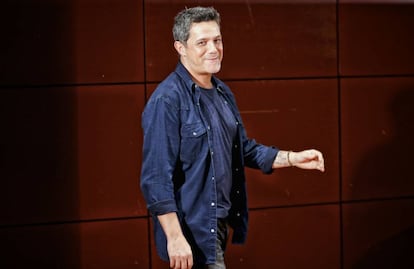 El cantante Alejandro Sanz .