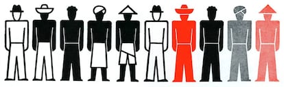 Dibujos de la colección Isotype, creada por Otto Neurath y Gerad Arntz.