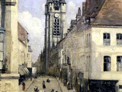 <i>El campanario de Douai</i> (1871), de Corot, procedente del Museo del Louvre.