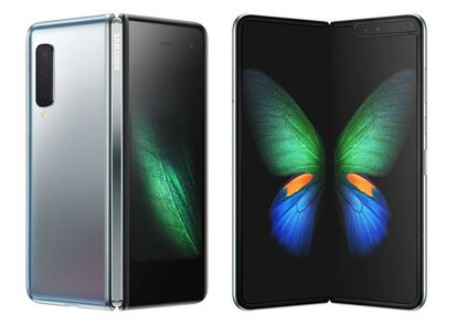 La pantalla frontal de 4,6" e interior de 7,3" del Samsung Galaxy Fold