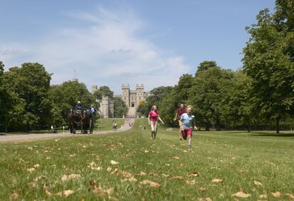 El long walk del Castillo de Windsor