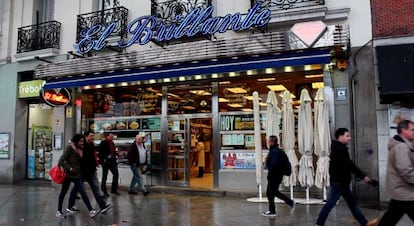 El Brillante de Atocha, famoso por sus bocadillos de calamares.