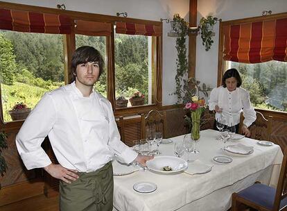 Sergio Bastard, en el comedor de Aretxondo.