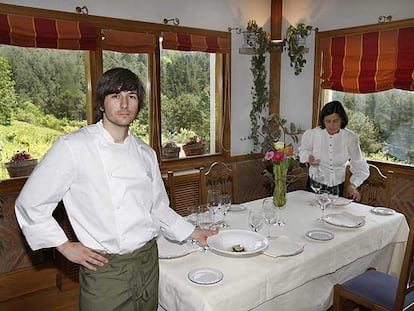 Sergio Bastard, en el comedor de Aretxondo.