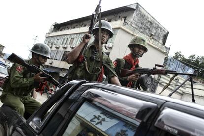 Una escena habitual en Laiza, el bastión de los guerrilleros kachin.