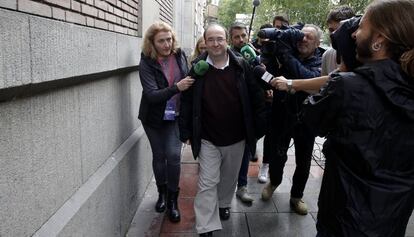 Miquel Iceta, a la sortida del comitè federal del PSOE.