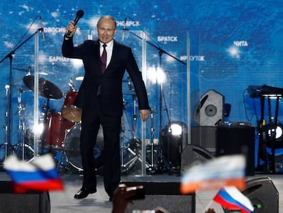 El presidente ruso, Vladímir Putin, este miércoles en Sebastopol.