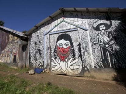 Comunidad zapatista de Oventic, en San Andrés Larráinzar, (Chiapas).