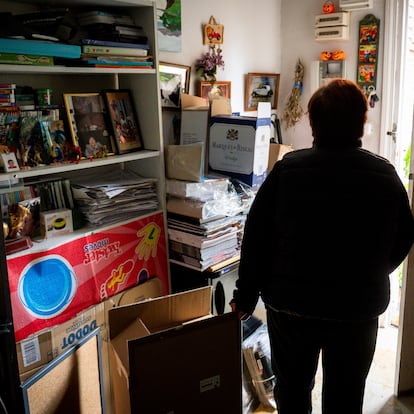 Dolores, in the doorway where she kept the lost Picasso.