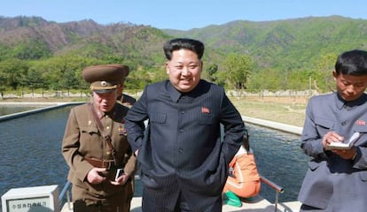 Kim Jong-Un, em uma imagem difundida por jornal norte-coreano.