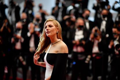 La actriz Katheryn Winnick, durante el photocall de la película 'Flag Day', este sábado.