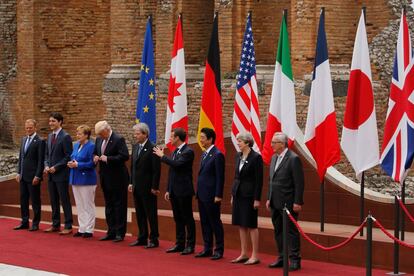 Los l&iacute;deres del G7.