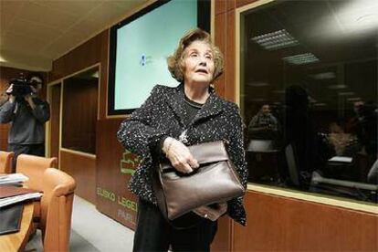 María Asunción Macho, en su comparecencia en el Parlamento el pasado 28 de marzo.