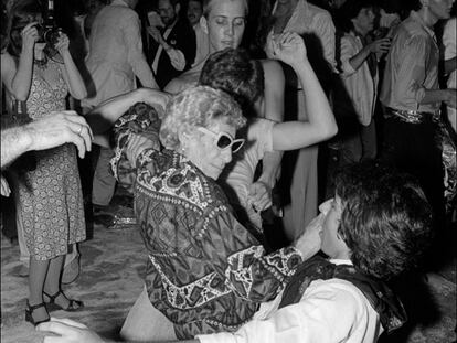 La abogada Sally Lippman,  Disco Sally, bailando en  Studio 54 en 1978.
