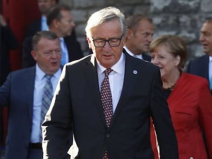 El presidente de la Comisi&oacute;n Europea, Jean-Claude Juncker, en Tallin (Estonia), la semana pasada. 