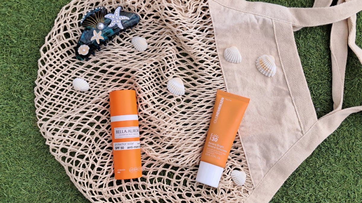 Protectores solares faciales de Bella Aurora y de Ole Henriksen.