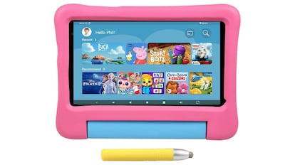 Tablet con lápiz táctil.