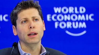 Sam Altman, conseero delegado de OpenAI, en el Foro de Davos.