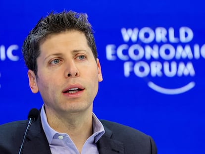 Sam Altman, conseero delegado de OpenAI, en el Foro de Davos.