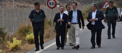 Pablo Casado, durant un viatge recent a Ceuta.